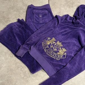 Vintage Juicy Matching Purple Velour Tracksuit